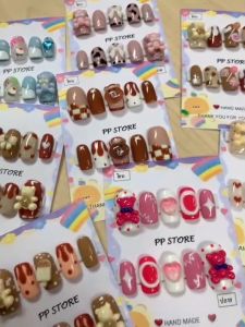 เล็บเจล เล็บปลอมพร้อมติด งานการ์ตูน รหัส M01-30