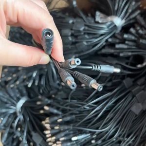 Jack DC 5.5x2.1mm 12V Kabel adaptor cumi cabang 4 konnector 1 to 4 DC male For Kamera CCTV NVR LED