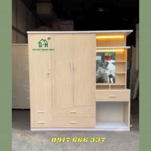 TỦ QUẦN ÁO NHỰA ĐÀI LOAN CÓ BÀN TRANG ĐIỂM KÈM GHẾ CAO CẤP CHO GIA ĐÌNH - VIDEO THỰC TẾ
