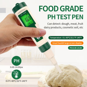 YY-1030 Food PH Meter Dough Alkalinity Meter Thermometer Electrode PH Measuring Instrumen for Food Meat Cheese Milk Cosmetics