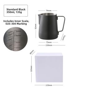 Timemore | Stainless Steel Coffee Latte Art Pitcher with Internal Graduations