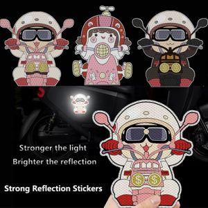 Strong Reflective Motorcycle Girl Boy Stickers Motorcycle Accessores Decals for For Yamaha Gravis Mio i 125 SZ FZ16 Vega X1 R3 Psr