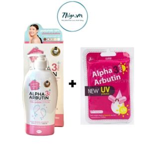 [TOP] COMBO 2 MÓN- [HÀNG CHÍNH HÃNG] Sữa Dưỡng Trắng Da Alpha Arbutin Collagen Collagen Lotion 3+ Plus 500ml dưỡng alpha + 10 viên TẨY TRẮNG ALPHA ABUTIN