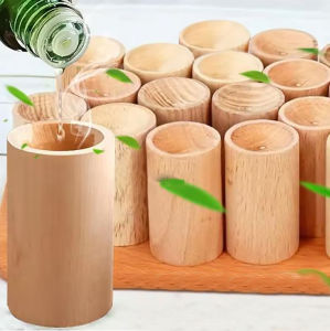 Mini Wooden Essential Oil Diffuser Wood Aroma Fragrance Oil Aromatherapy Diffuser for Home Office Car Bedroom Living Room