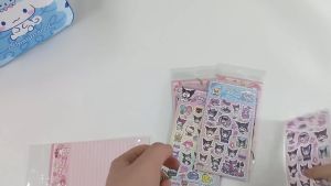 1pcs DIY Sanrio Melody Cute Sticker Flashing Film Five-pointed Star Film Laser Film Sticker Handbook