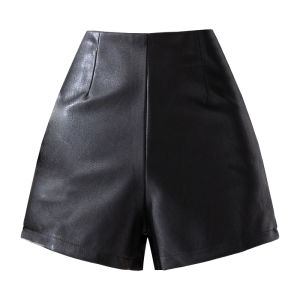 🦋 VEVE Korean version of leather shorts women s high waist pu large size loose thin casual a-line