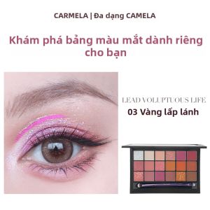 Bảng Mắt 18 Màu Lấp Lánh Chống Nước CARMELA