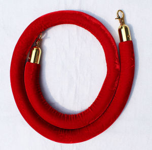 Stainless Steel Gift Rod Lanyard One-Meter Line Isolation Belt Warning Line Welcome Column Fence 1.5M Fence Flannel Hemp Rope