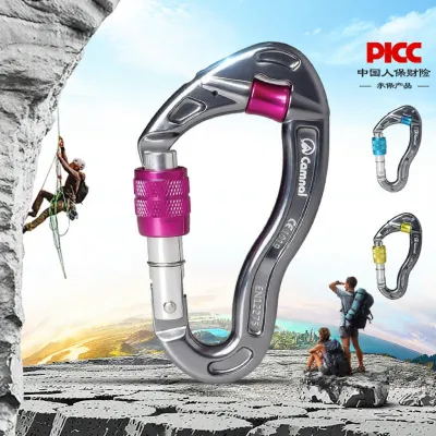 Camnal | Anti-Wear Ropes Rescue Climbing Carabiner Locking
