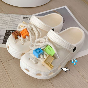 รองเท้าแตะแบบสวมหัวสไตล์เกาหลี INS สำหรับฤดูร้อนสำหรับผู้ชายและผู้หญิง รองเท้าแตะชายหาดแบบสวมหัวแบบลำลองที่สวมใส่สบาย