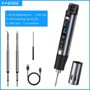 FNIRSI | FNIRSI HS-03 Portable Heating Tool 2600mAh Replaceable Battery USB C Fast Heating 3 Level Temperature Adjustable Device