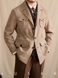 Wool Retro British Leisure Warm Commuter Jacket