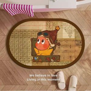 Thảm Phòng Tắm Hình Ngôi Sao Hoạt Hình Thấm Hút Bằng Đất Ngô Mềm Chống Trượt Thảm Phòng Tắm Thảm Cửa Phòng Tắm Thảm Bồn Tắm