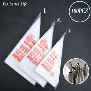 100PCS Multifunctional Cake Decoration Pastry Bag with Reusable Silicone Spout And Various Nozzles for Baking