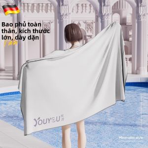 MONLEYTA | Khăn tắm thấm hút nhanh khi bơi lội cho nam và nữ Khăn tắm đi biển di động Khăn quấn lớn cho thể thao bơi lội và thể dục