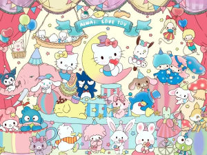 TOPTOY | Bộ Tranh Kim Cương 5D Tự Làm Sanrio Family Photo Tranh Sơn Dầu Nhiều Màu Sắc Tranh Ghép Mảnh Thủ Công Đồ Trang Trí Nhà Cửa Quà Tặng Diện Tích Dán Đầy Đủ Kim Cương Hình Vuông/tròn