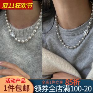 Micro-Set Zircon Pearl Shell Clip-On Clasp Bracelet DIY Accessories Fresh out Alloy Plated Silver Gold Jewelry Components
