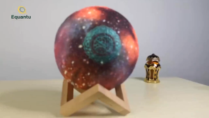 Multi-color Moon Lamp Quran speaker Portable Audio Player alquran 24 hours Wireless Bluetooth LED