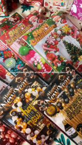 FCI Decoration Balloon Set Flexible Arrangement Colorful Appearance Convenient Set for New Year and Christmas Celebration (Sold per set)