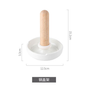 For Home Ceramic Kitchen Lid Rack Table Top Spoon Holder Chopping Board Spatula Storage Rack Sitting Lid Holder Handy Gadget
