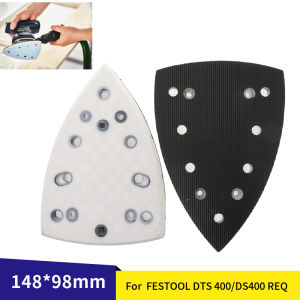1PC 98*148mm Dust-Free Backup Sanding Pad for Hook Loop Sanding Discs Replace FESTOOL DTS 400/DS400 REQ Sander Grinding Machine