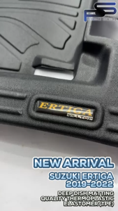 TPE Extended Deep Dish Matting for Suzuki Ertiga 2019-Onwards Car Matting Floor Liner / Floor Car Matting / Car Accessories