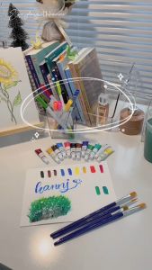 Màu Nước Acrylic Dạng Tuýp 12ml Deli Vẽ Vải Giày Tường - 12 /24 Màu Tươi Sáng Đặc Mịn Nhanh Khô Học Sinh --