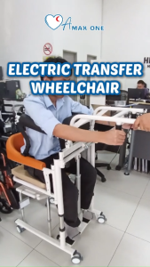 Rechargable Electric Transfer Chair with Patient Lifter Remote Control Kerusi Pindah Pesakit Tandas