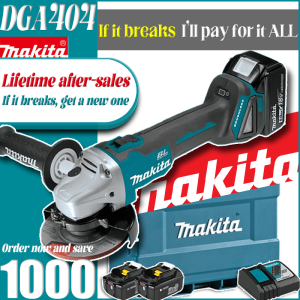 Makita DGA404 18V LXT Brushless 4-1/2" Angle Grinder w/Thumb Switch High Performance And Efficiency For Heavy-Duty Grinding Applications With battery charger and tool case
