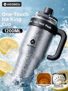 HEOSCU | Cốc Giữ Nhiệt Dung Lượng Lớn Có Ống Hút