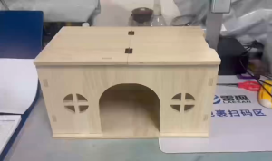 【Board thickness 9mm】Guinea pigs house Dwarf rabbit house Syrain hamster house Wooden house(40*23*22cm)