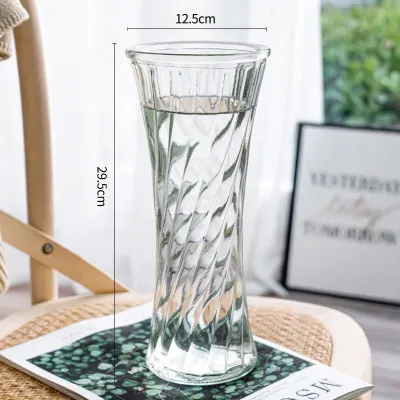 ZHENG FU | Bamboo Lucky Plant Transparent Glass Vase