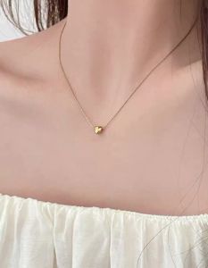Kalung Trendy Titanium Love Kecil Titanium Lucu Elegan Anti Karat Anti Luntur