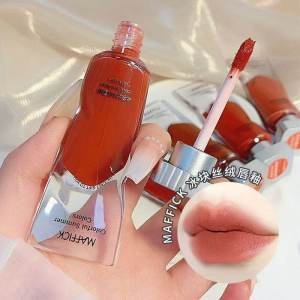 Maffick Velvet Lip Glaze Natural Boost Color Stay Put Lipstick for Women Student Party Date Shopping Velvet Texture Lip Color