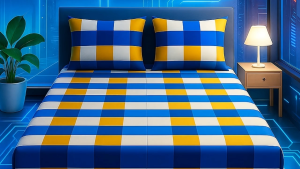 Seprai / Sprei Kotak2 Square Yelbl FULLSET Elegan Terbaru ukuran 180x200 160x200 Murah