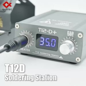 Trạm Hàn JCD T12-D PLUS Để Sửa Chữa Bo Mạch Điện Thoại Di Động Với Đầu Hàn T12 - Bộ Hàn Làm Nóng Nhanh