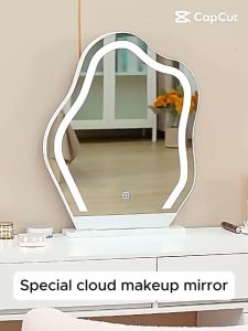 New Style Cloud Makeup Mirror LED Dressing With Fill Light Beauty Desktop Vanity Table With Mirror