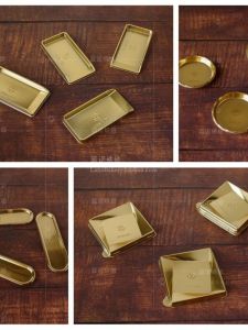 Gold Square round Cake Stands Food Grade Dessert Cutting Board Baking DIY Utensils Blue No Kitchen Cooking Tools