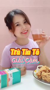 Trà tía tô túi lọc Vready - Giải cảm làm đẹp da hạ sốt hộp 20 gói túi lọc - Mevina