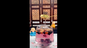 Ginseng Mulberry Tea Black Red Goji Berry Red Date Tea Mens Kidney Tonifying Tea Staying up tea resist fatigue 人参桑葚茶、黑红枸杞红枣茶,男士补肾茶 熬夜恢复抗疲劳,滋阴益气保健饮料