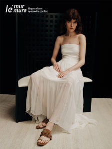 Le Murmure Summer New Three-Color Ladies Slip-On Sandals Breathable Outdoor Wear French Style Tassel Detailing Sheepskin Interior