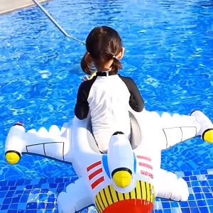 Girl Swimming Ring & Thickened Inflatable Boat: A Fun Floater for Summer