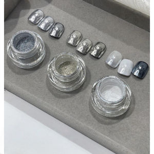 1 /3 PCS mirror chrome nail powde gold and silver mirror coating pearl mirror coating nail decoration nail charms nail suppli