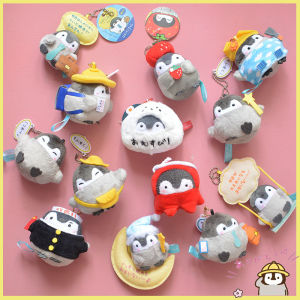 Cute Penguin Plush Toy Set: School Bag Decoration Soft Stuffed Dolls Pendants and Toy Hanging Ornaments for Boys and Girls