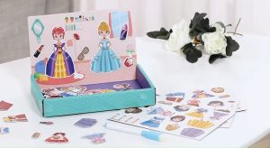 Magnetic Puzzle Set Princess Vehicle Educational Toy Kids 磁力拼图公主交通工具
