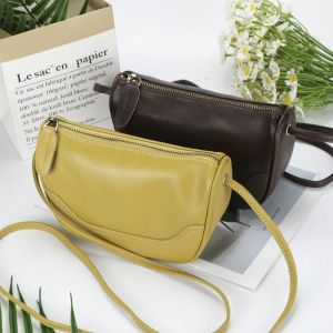 Smart King Genuine Leather Crossbody Bag for Women - Retro Mini Shoulder Purse Simple & Fashionable Design 3197