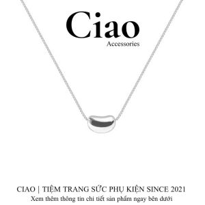 [KHÔNG ĐEN GỈ] Dây chuyền vòng cổ titan không gỉ thiết kế hình hạt đậu Peanut Ciao