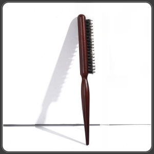 Hair Volumizing Styling Comb Boar Bristle Wooden Hair Care Tool