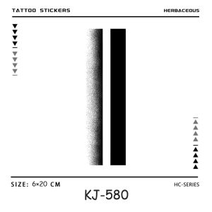 Geometric Line Herbal Waterproof Temporary Tattoo Stickers Long-lasting Waterproof for One to Two Weeks Suitable For Arm Leg