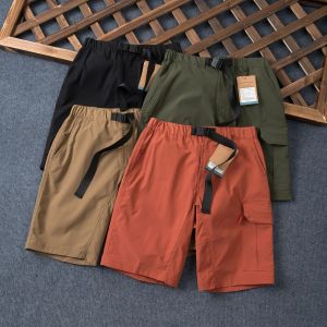 Quần Short Công Sở Nam Mùa Hè Thường Ngày Cạp Chun Khóa Cài 3D Xếp Ly Chống Thấm Nước Quần Short Công Sở Thường Ngày Cho Nam